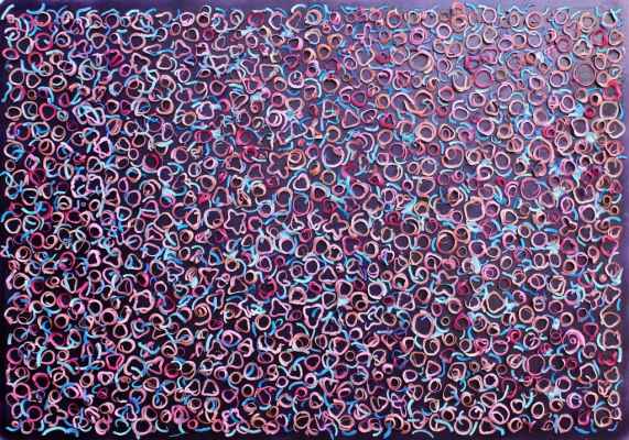 2014 Connubio plastica colorata su multistrato di legno cm 70x100